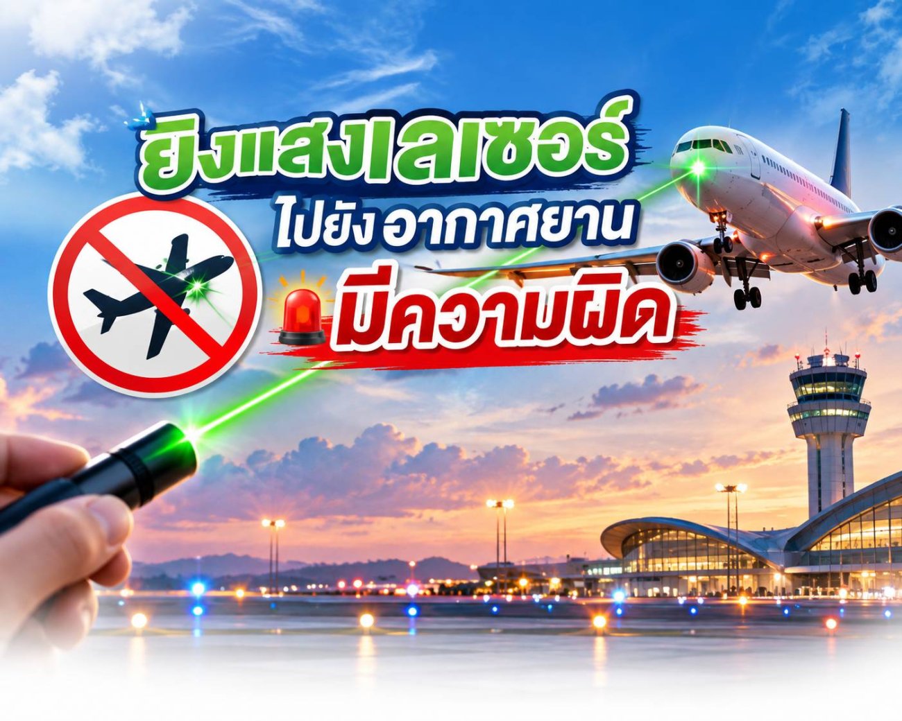 การยิงแสงเลเซอร์ไปยังอากาศยาน